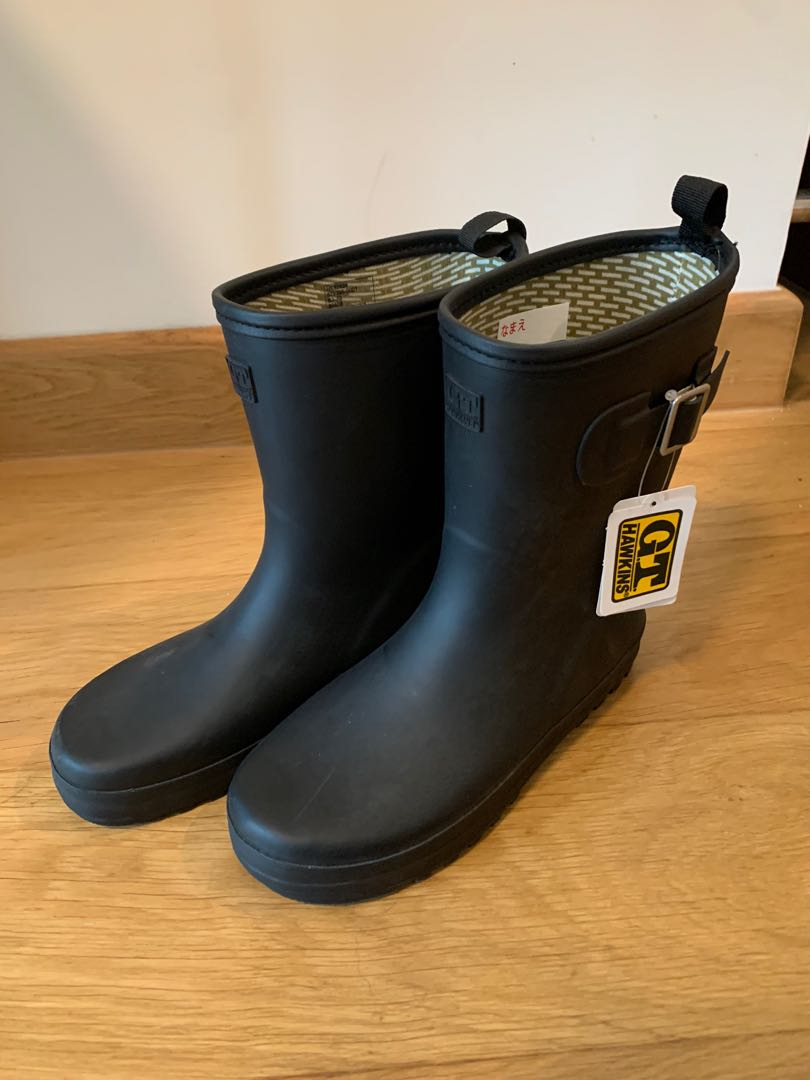 NEW Kids Rubber boots HAWKINS BLACK 22cm Babies Kids Babies