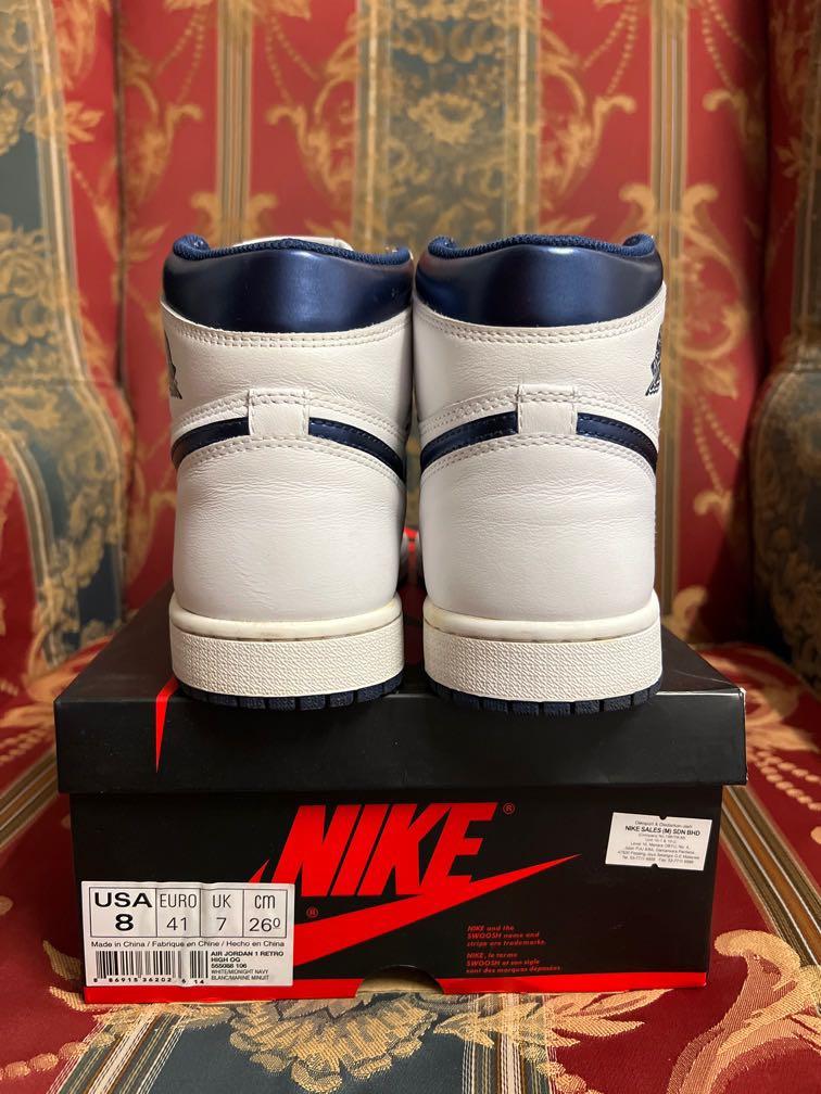 Jordan 1 metallic navy sale on sale