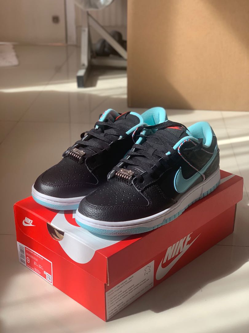Nike Dunk Low BarberShop, Fesyen Pria, Sepatu , Sneakers di Carousell