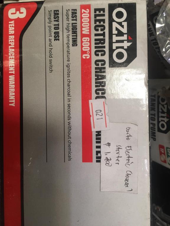 Ozito Electric Charcoal Stevter, Furniture & Home Living, Home