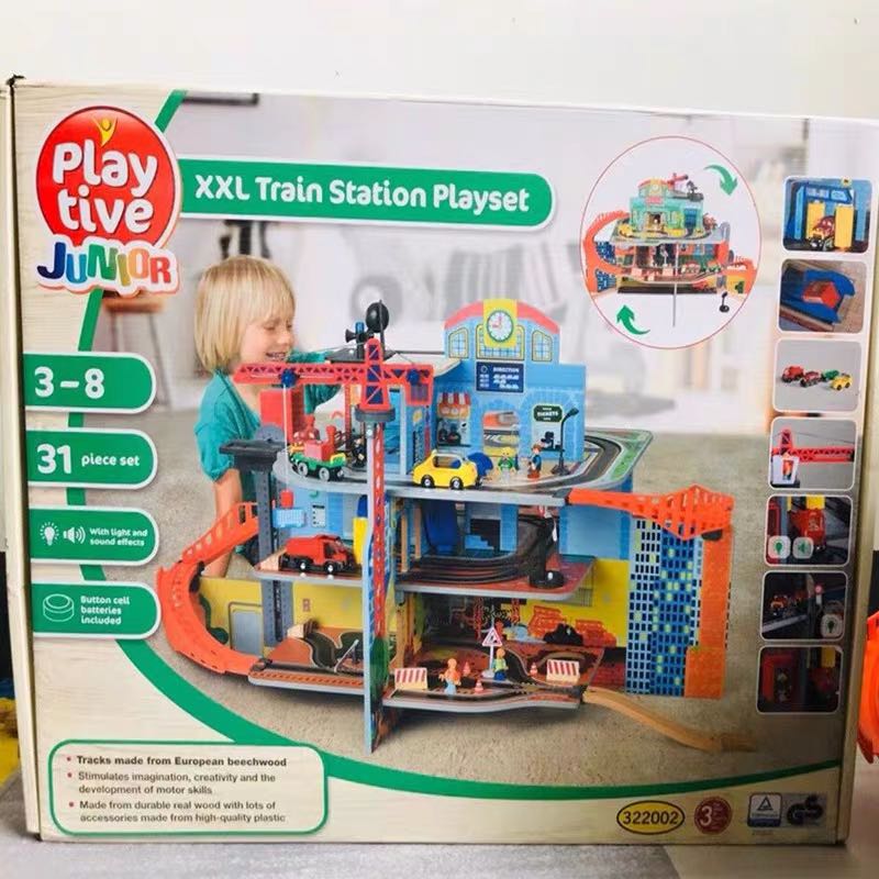 Playtive XXL Train Station Play Set, Hobbies & Toys, Toys & Games on  Carousell