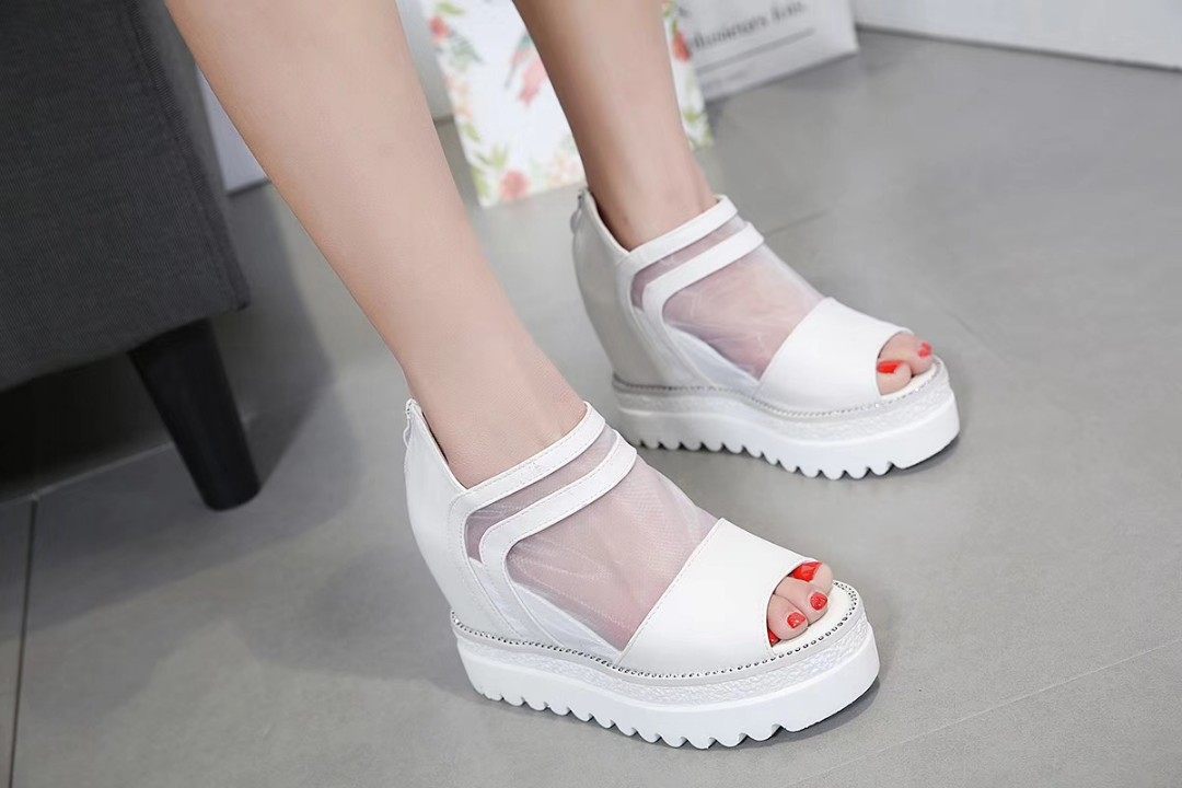 platform sandals white sole