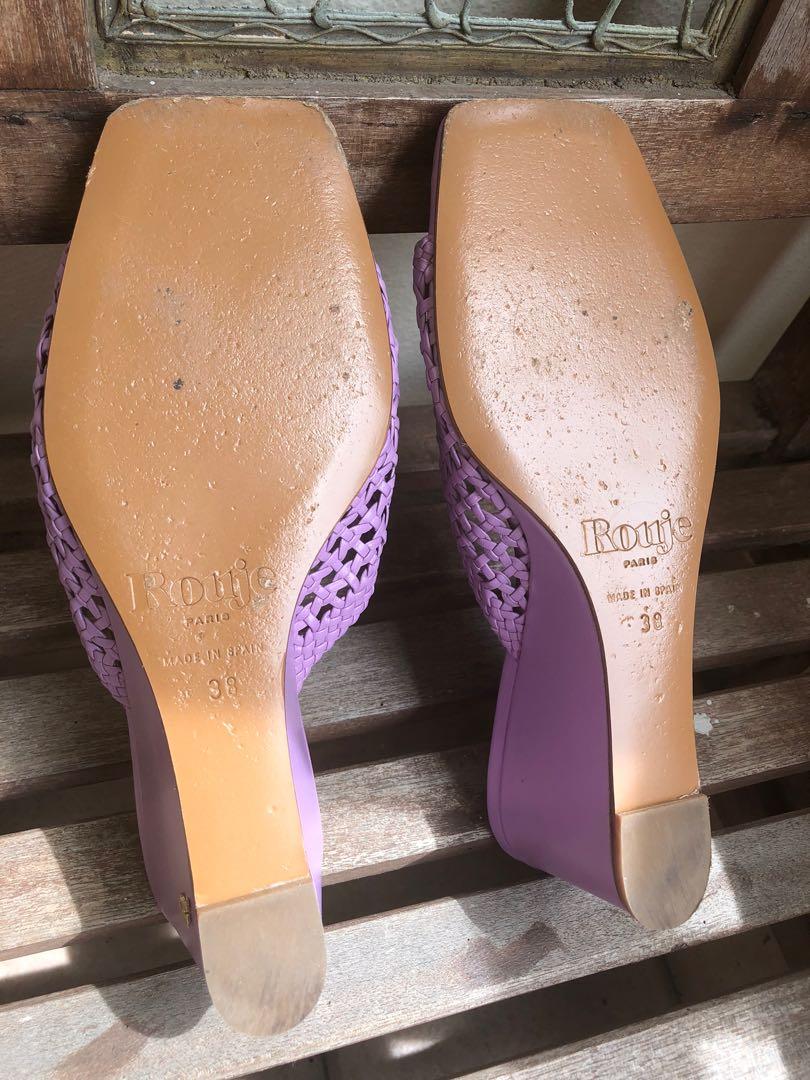 Purple mules sale