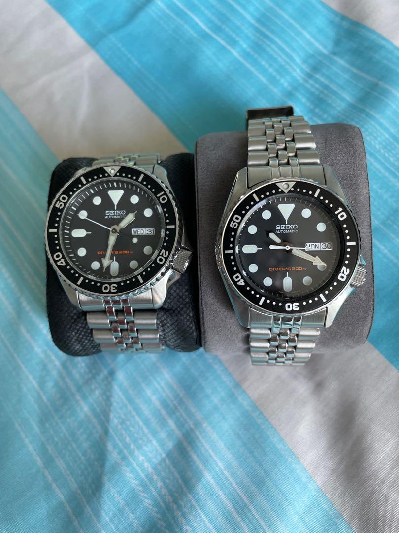 Seiko SKX013 and SKX007 Divers 200M, Luxury, Watches on Carousell
