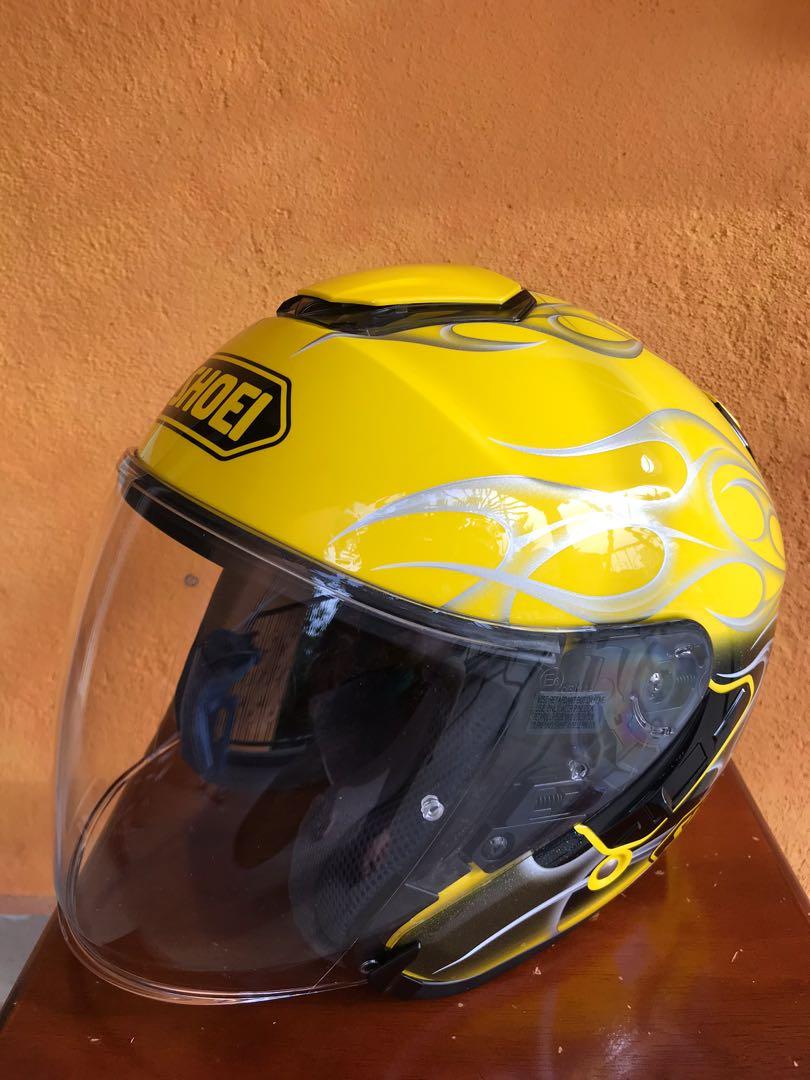 SHOEI REBORN YELLOW SIZE M FOR SALE Auto Accessories on Carousell