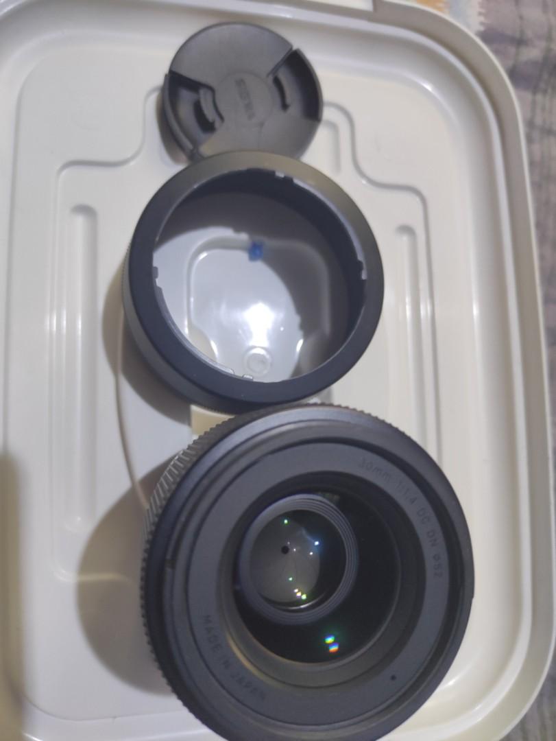 Sigma 30mm F1.4 (Category: Lens & Kits) located in Valenzuela. Submitted by salecollectionph (Listing ID 1158860786, Image 2). Description: Pristine condition. No issues 💯.
