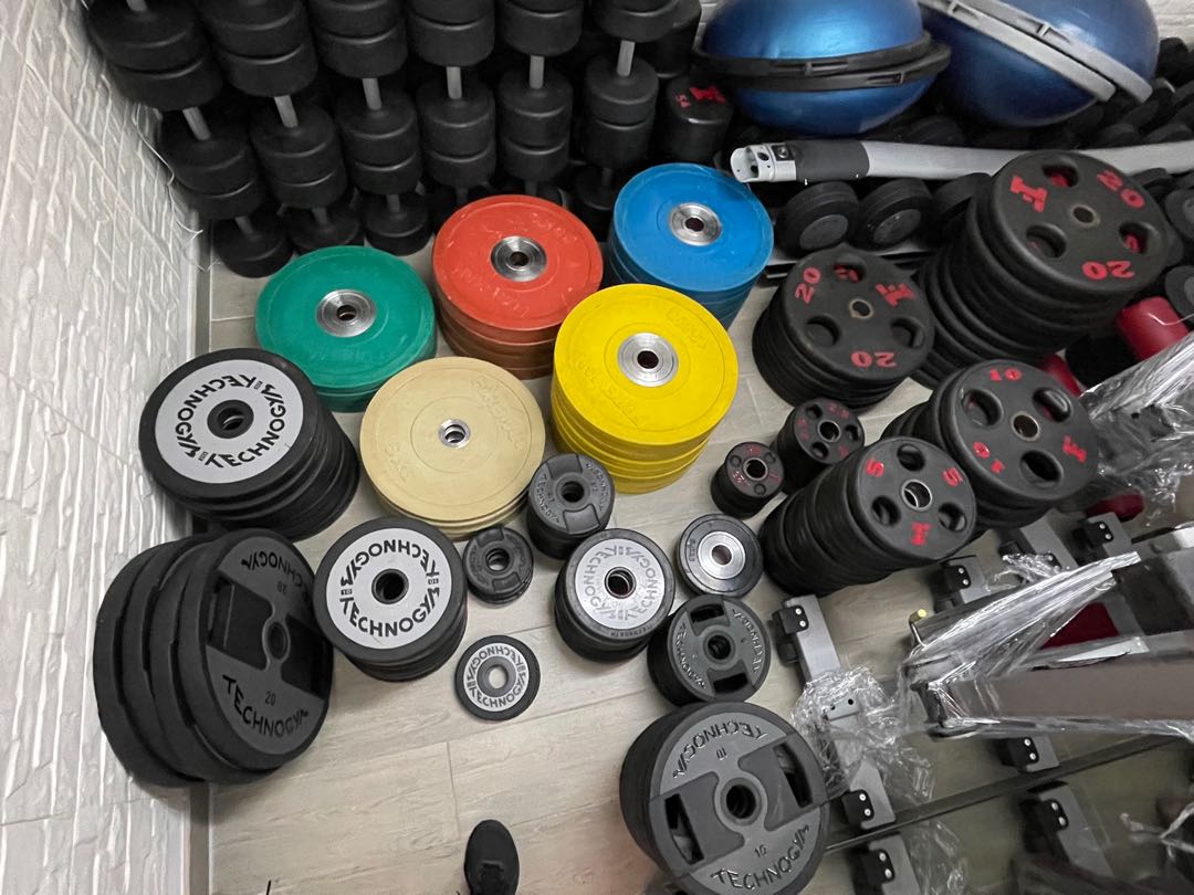 Technogym / plates / plate / gym / fitness / 健身 / 鐵餅 / Olympic / 膠鐵餅