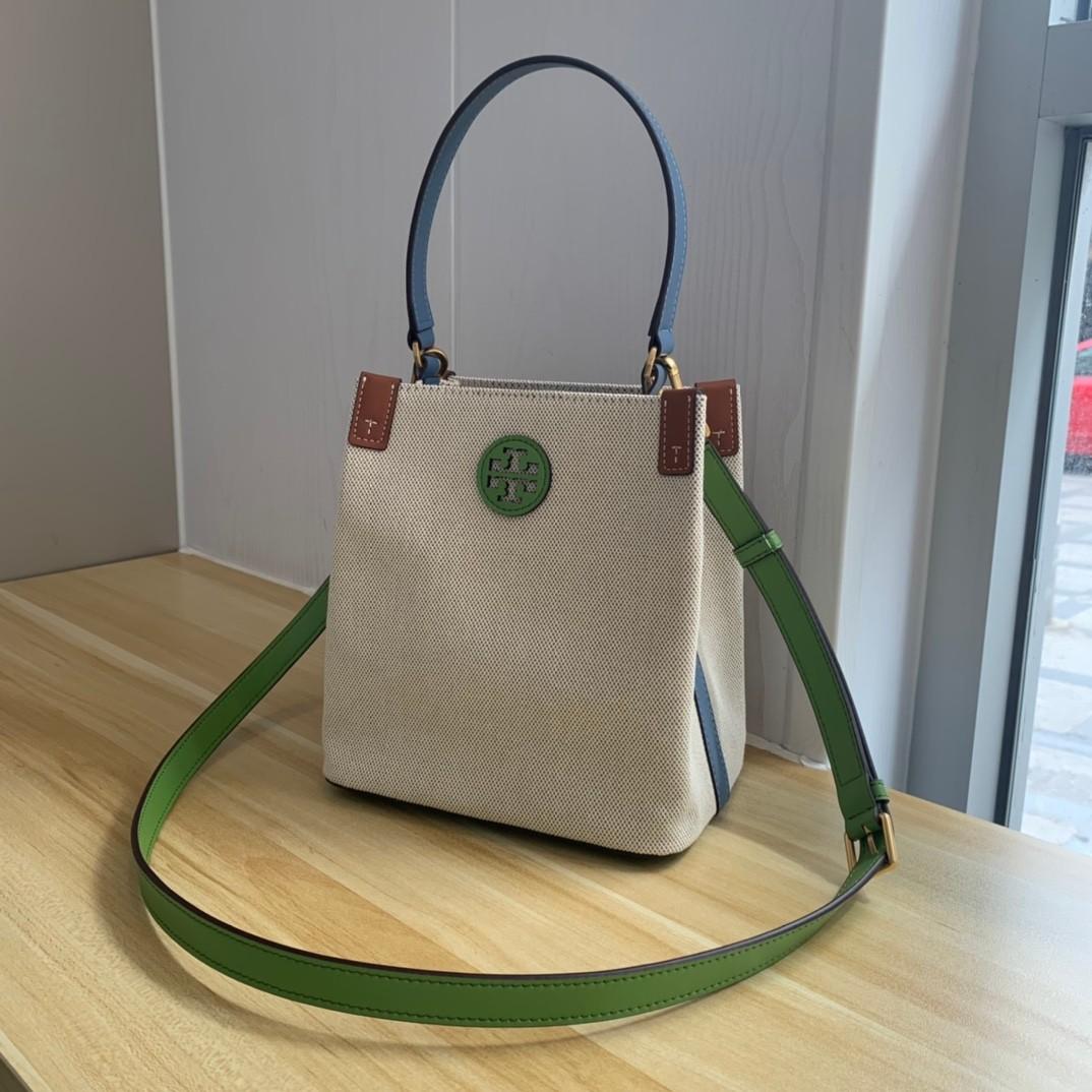 Tory Burch Blake Canvas Bucket Bag, Women's Fashion, Bags & Wallets, Tote  Bags on Carousell