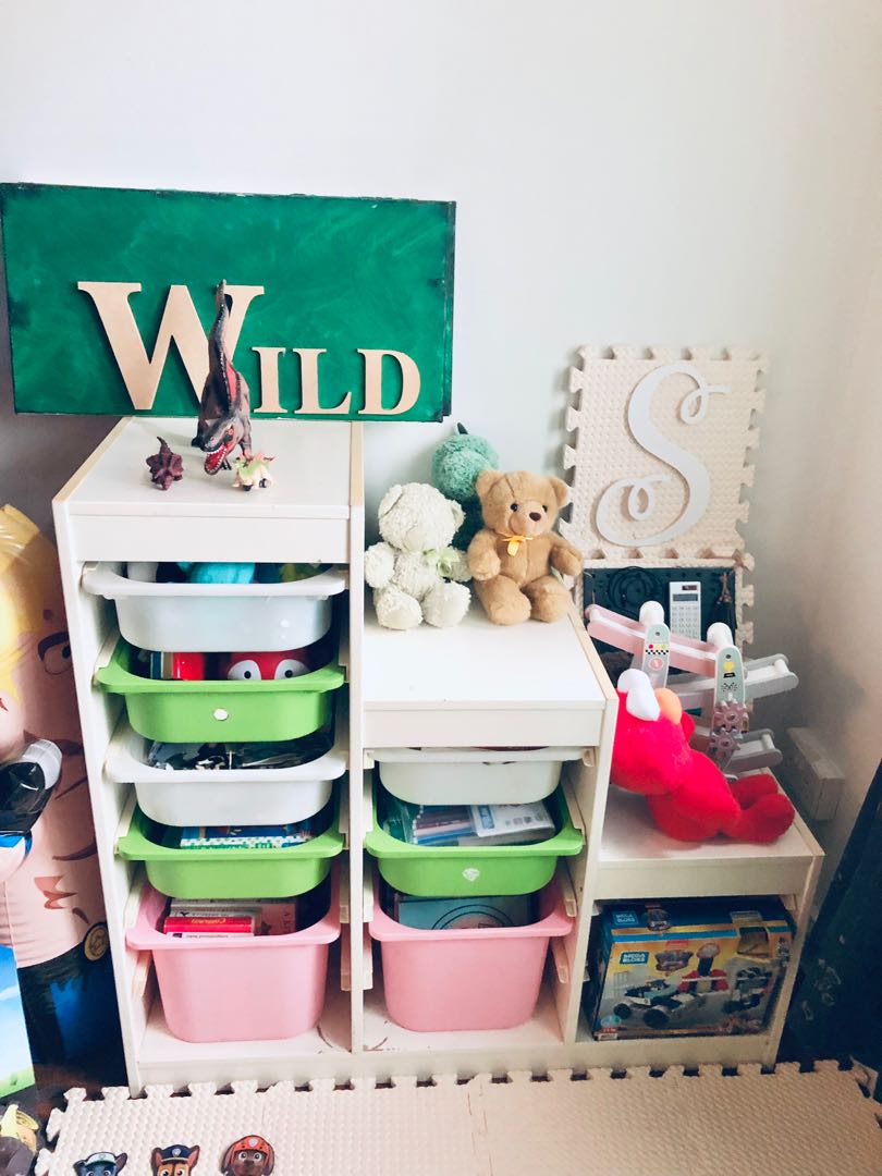 Trofast Toy Storage Unit with bins, Babies & Kids, Baby Nursery & Kids