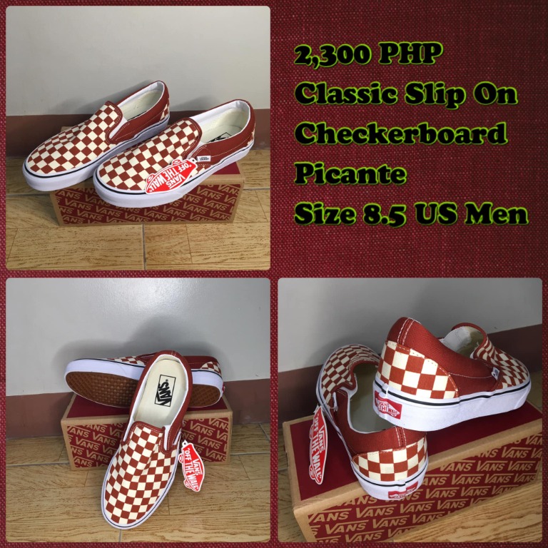 picante checkerboard vans