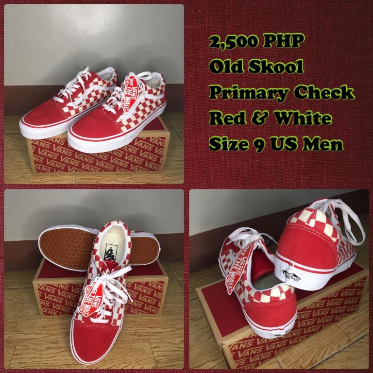 primary check old skool red
