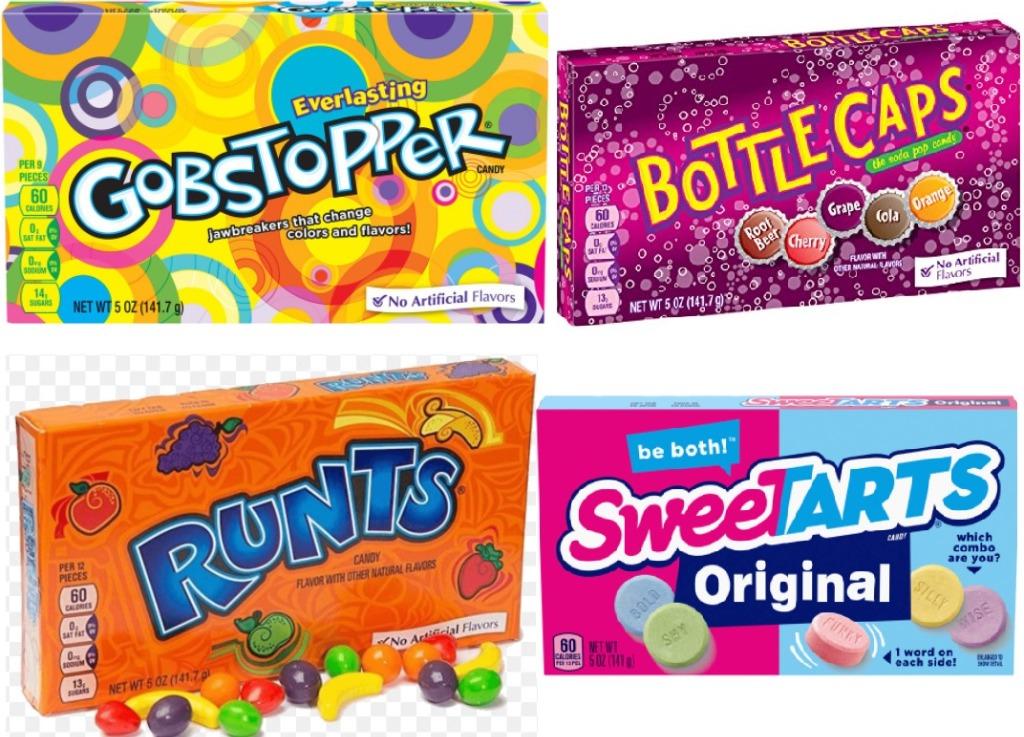 Willy Wonka Everlasting Gobstopper Bottle Caps Runts Sweetarts Candy Sweets