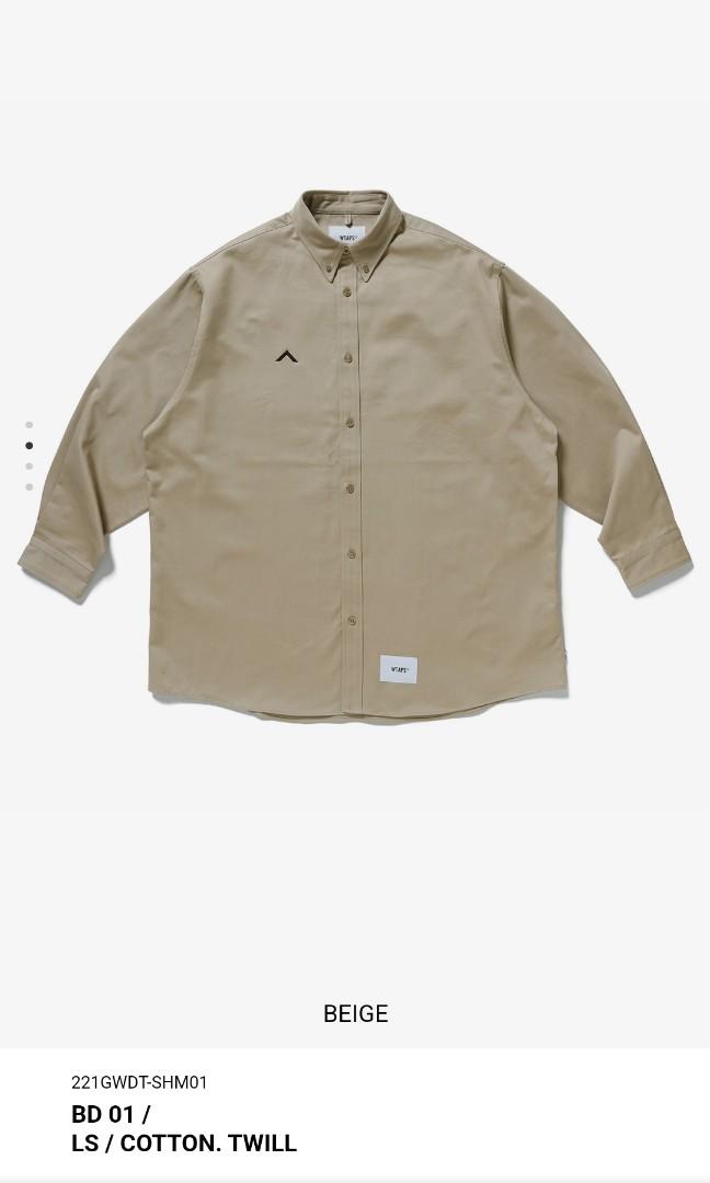 WTAPS BD 01 LS COTTON TWILL 希少S BEIGE