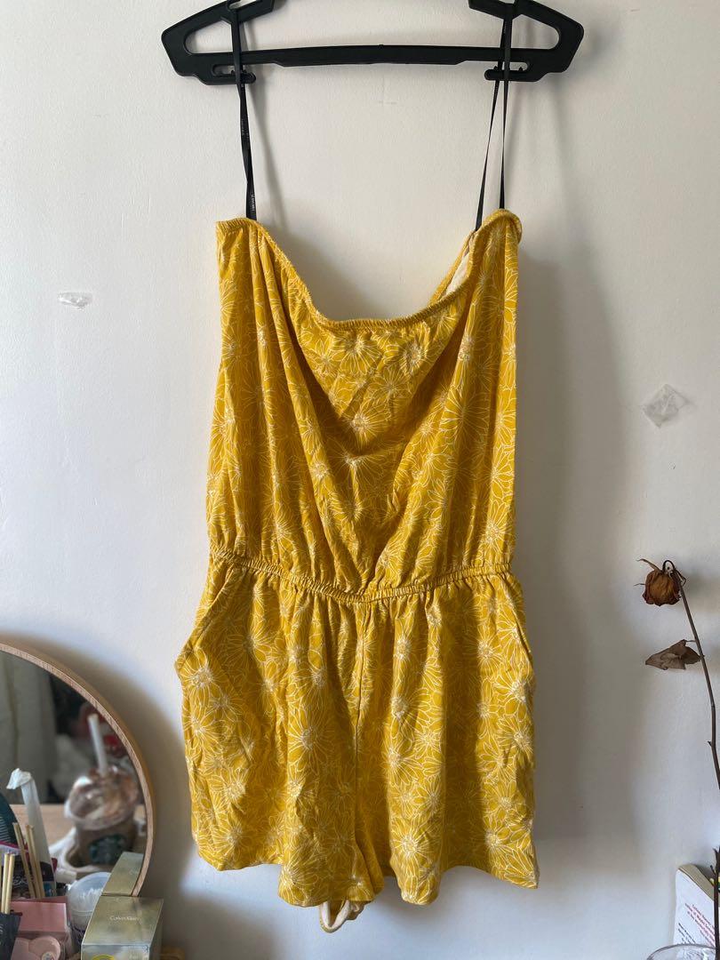 yellow Tube summer romper, Women's 