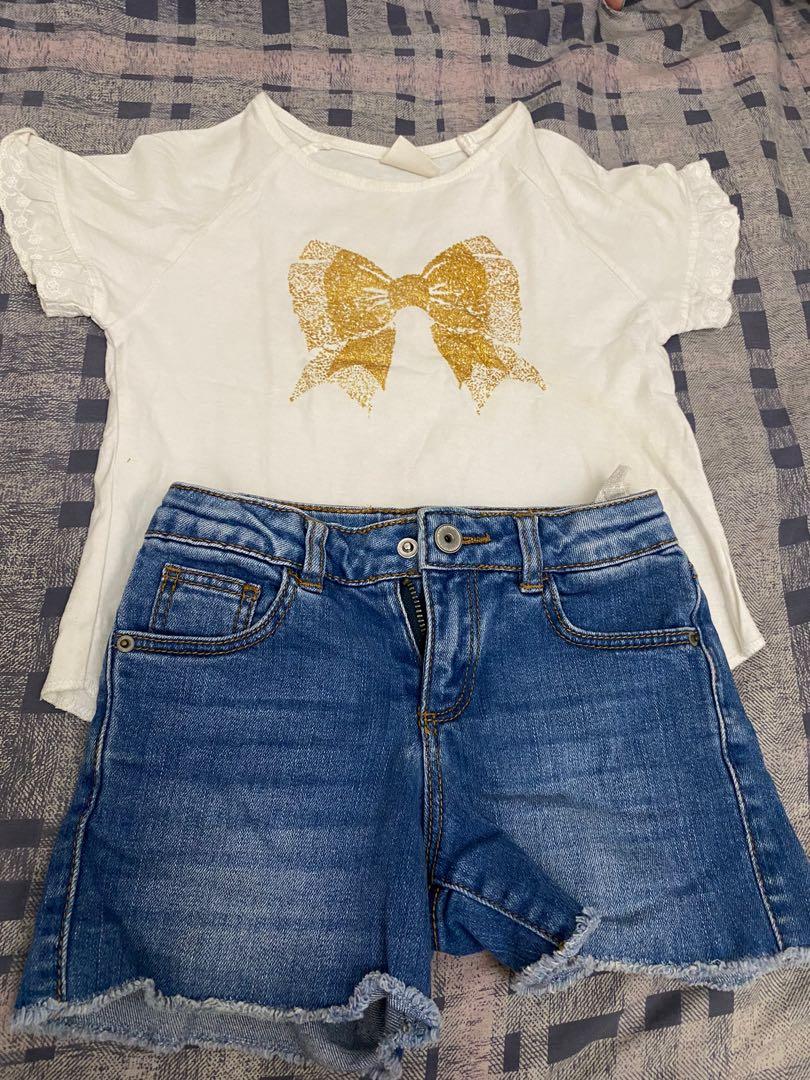 zara Top and short jeans, Bayi \u0026 Anak 