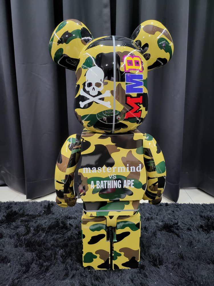 Medicom Toy, Bape BEARBRICK Mastermind X BAPE Yellow Camo 100% And 400%  Available For Immediate Sale At Sotheby's