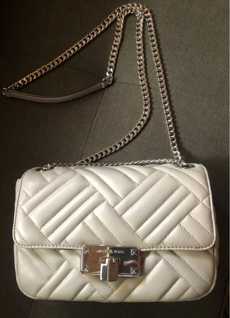 Michael Kors Peyton Medium Tote Pearl Grey NWT Bags