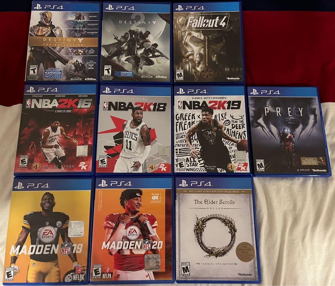 10 Lots PS4 Games 30 only Fallout 76 FIFA NBA The Show Madden NFL