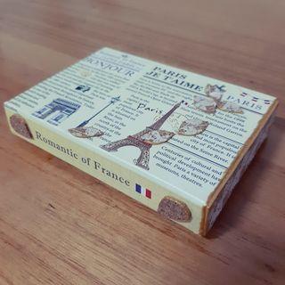巴黎鐵塔文青風小卡片盒 飾品收納盒