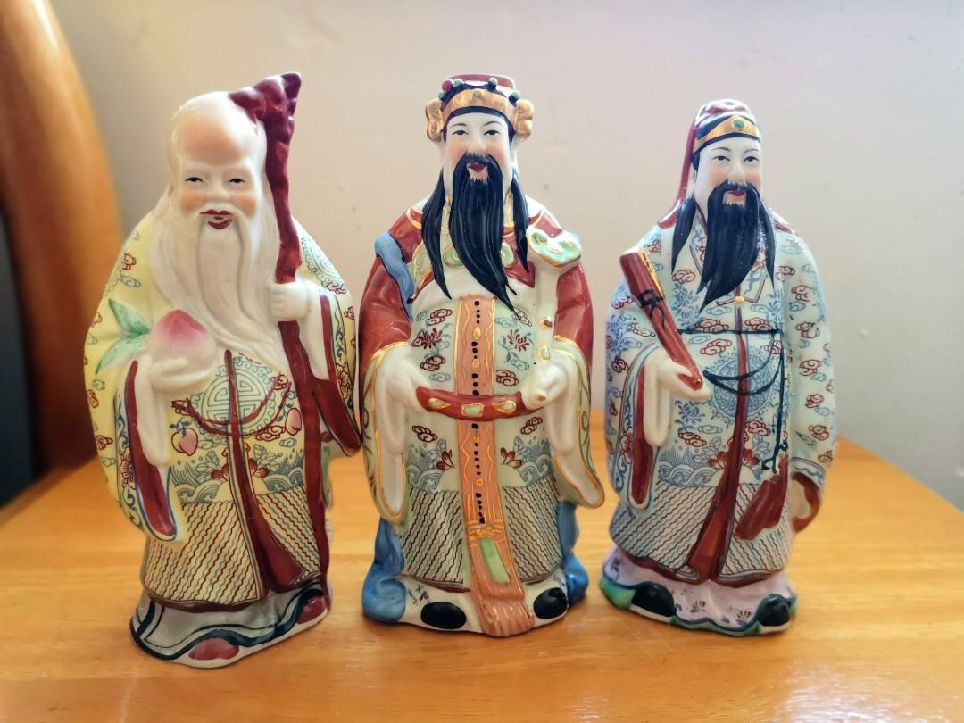 瓷器福祿壽中古古董收藏, 興趣及遊戲, 收藏品及紀念品, 古董收藏