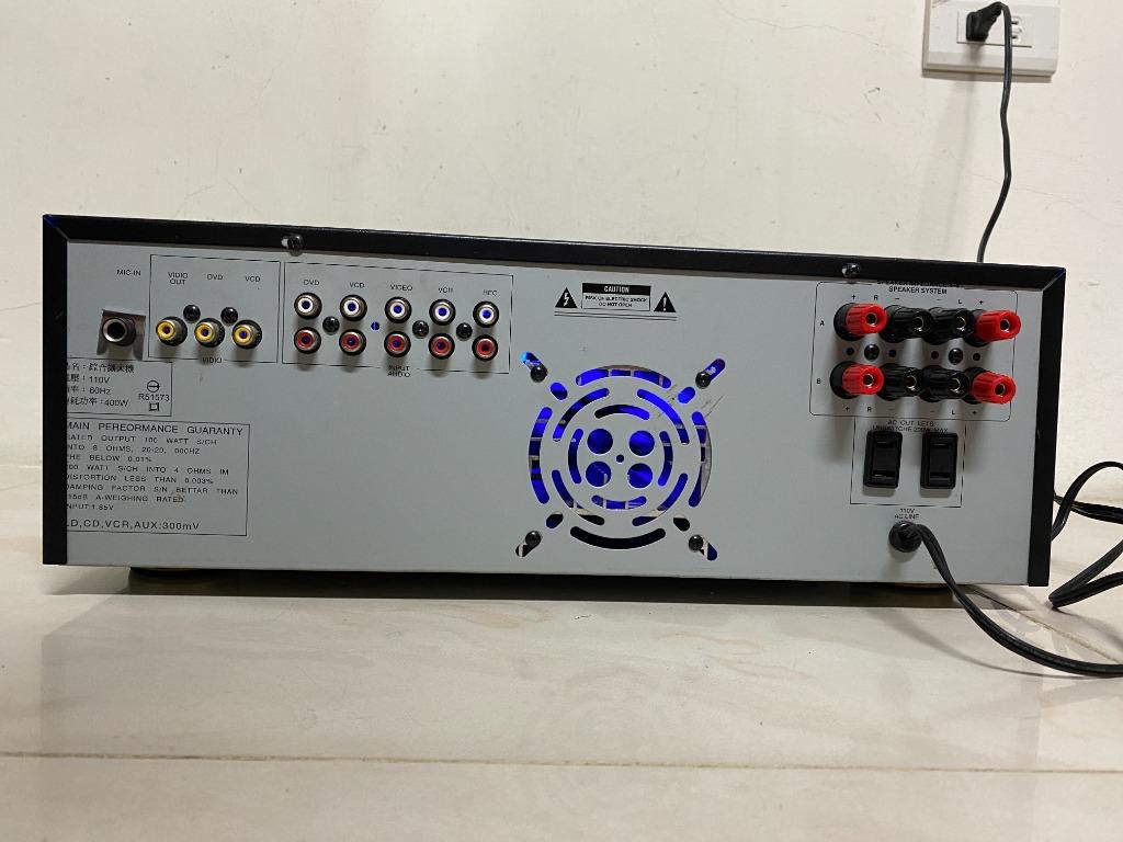 【台灣製造】AIMA PA-8 卡拉OK擴大機 綜合擴大機 收音機/藍芽 USB MP3 內建風扇 有全新遙控器~ 照片瀏覽 6