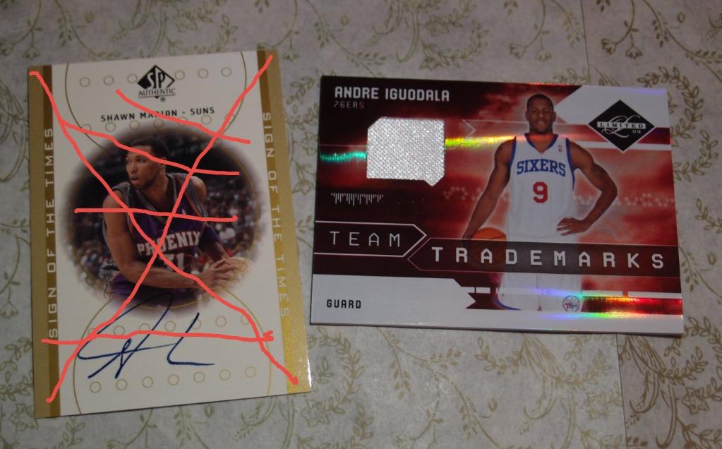 球衣限號特厚卡ANDRE IGUODALA #/99 JERSEY PATCH Refractor 2008-09