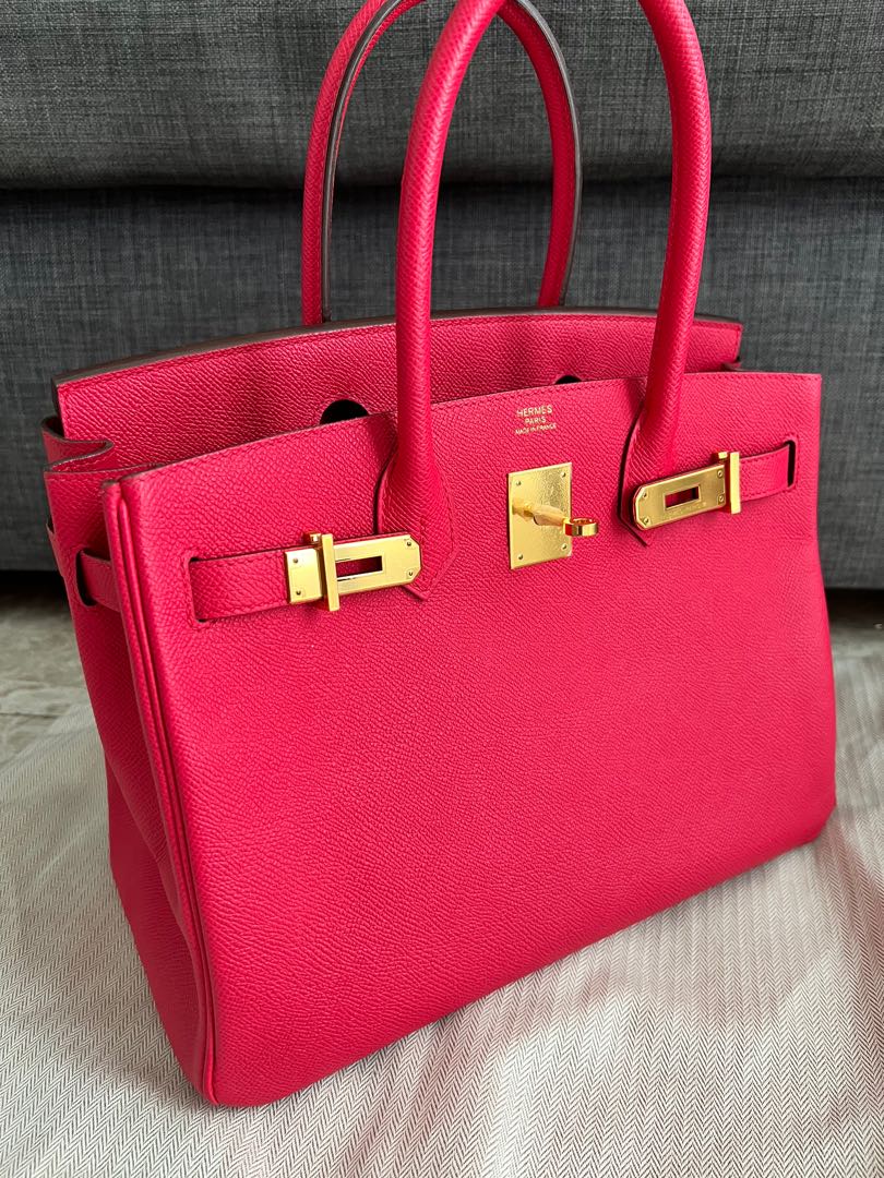 Birkin 30 Rose Extreme Epsom Ghw Luxury Bags Wallets on Carousell
