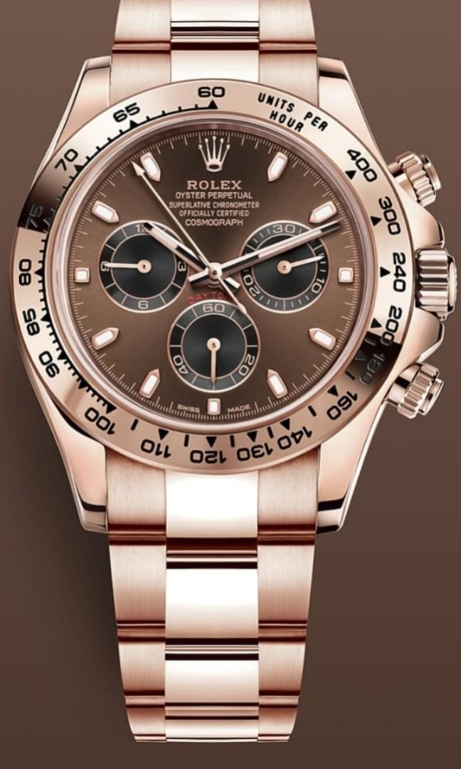 BNIB 2022 Rolex Daytona full rose gold chocolate dial