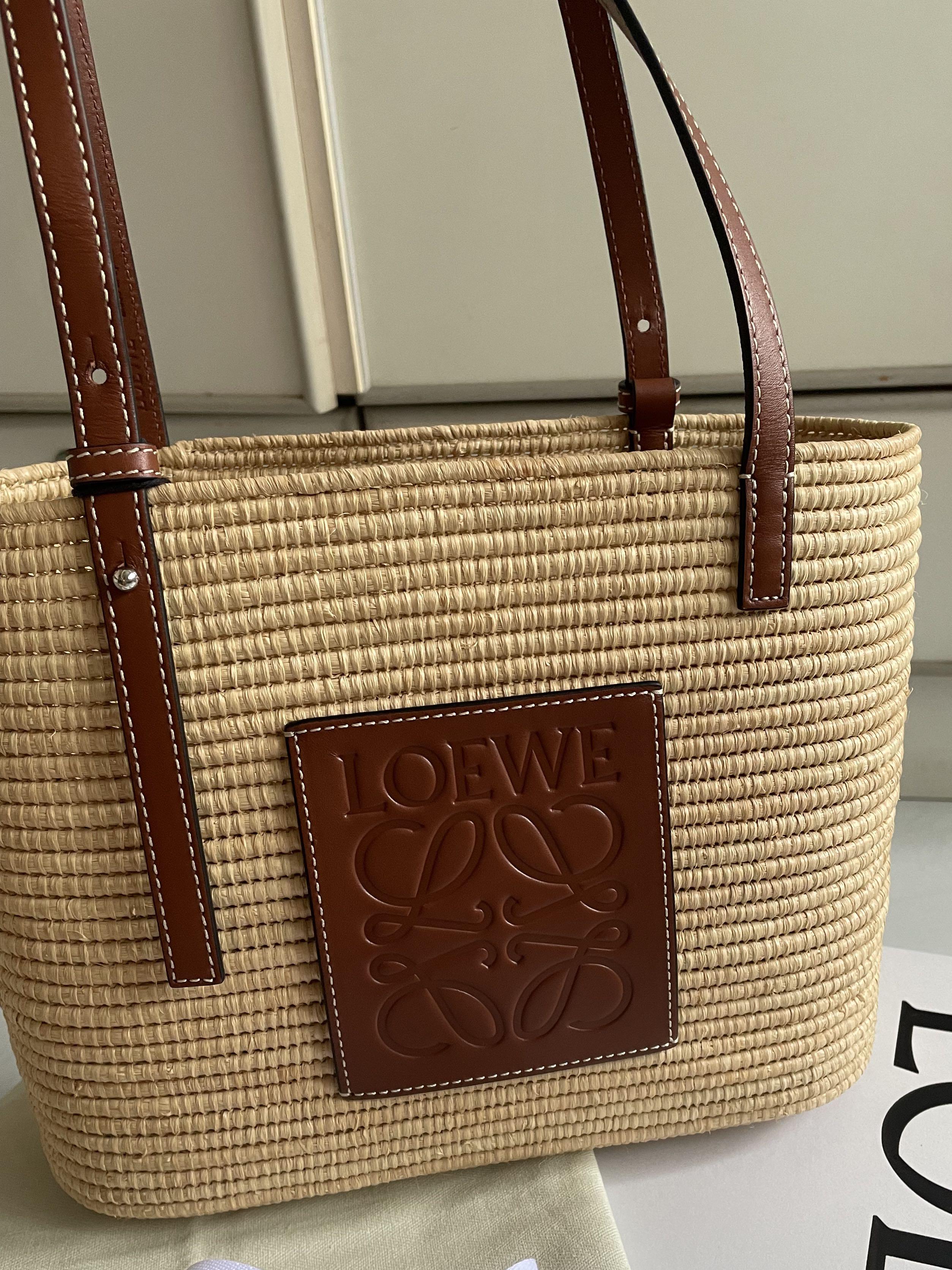 Handbag Review: Loewe Square Raffia Tote - The Brunette Nomad