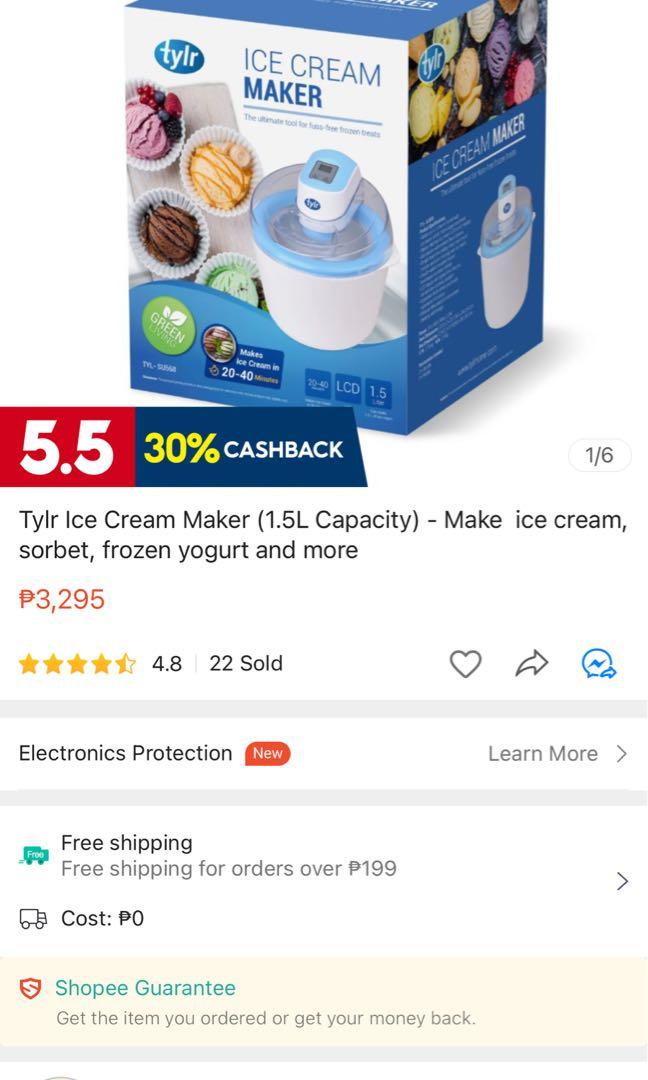 BRAND NEW!!! Tylr Ice Cream Maker, TV & Home Appliances, Kitchen