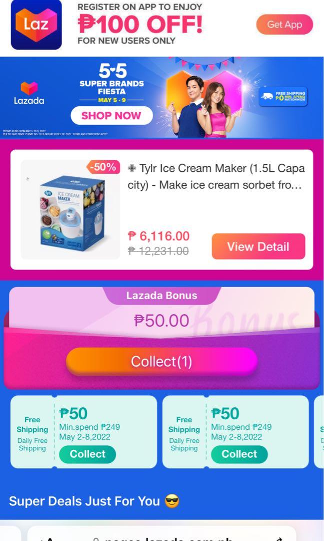 BRAND NEW!!! Tylr Ice Cream Maker, TV & Home Appliances, Kitchen