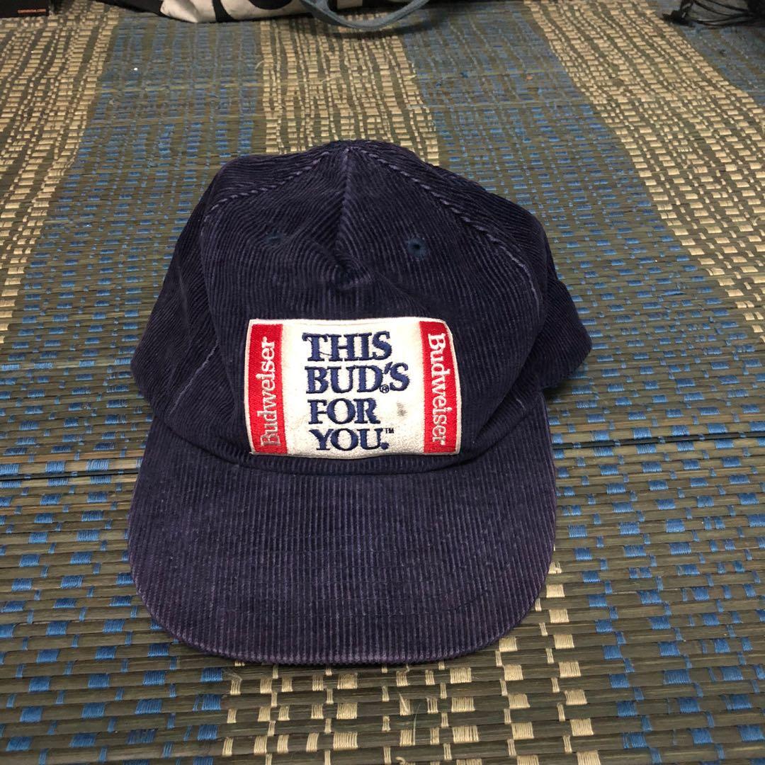 Budweiser Corduroy Cap, Men's Fashion 