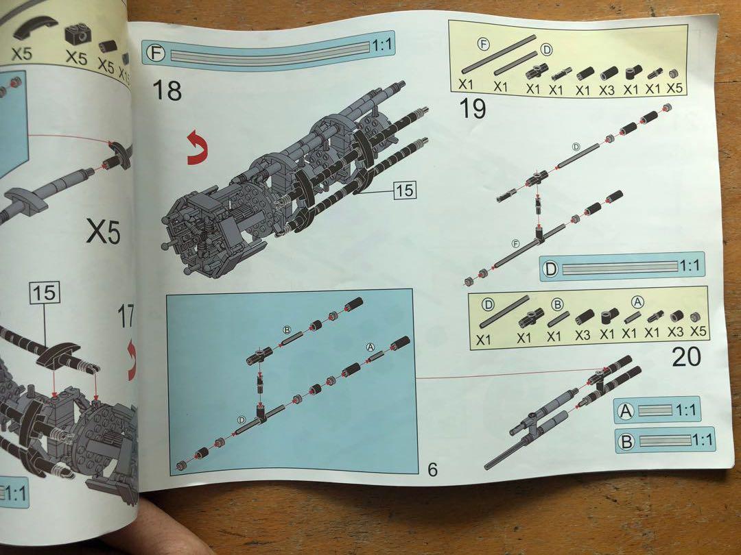 Building Bricks (Lego Compatible) motorised Gatling Gun, Hobbies & Toys