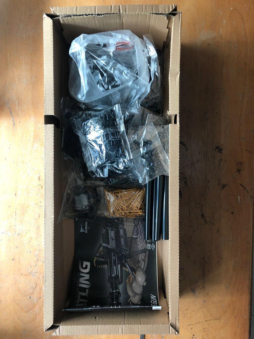 Building Bricks (Lego Compatible) motorised Gatling Gun, Hobbies & Toys