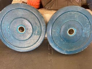 Bumper plates for olympic bar
