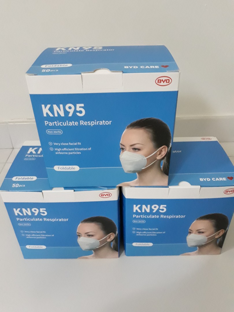 BYD KN95 Particulate Respirator, Health & Nutrition, Face Masks & Face ...