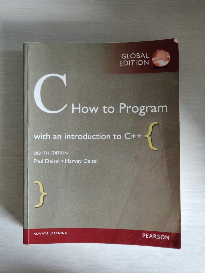 C: How to Program with an introduction to C++, 興趣及遊戲, 書本 & 文具, 教科書 ...