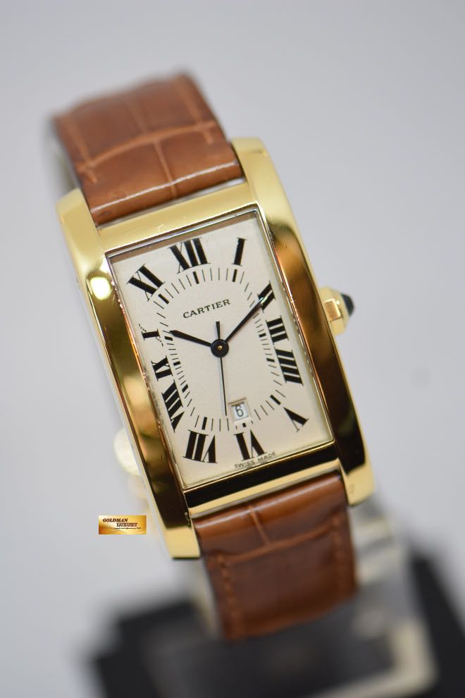 Cartier tank americaine yellow gold online