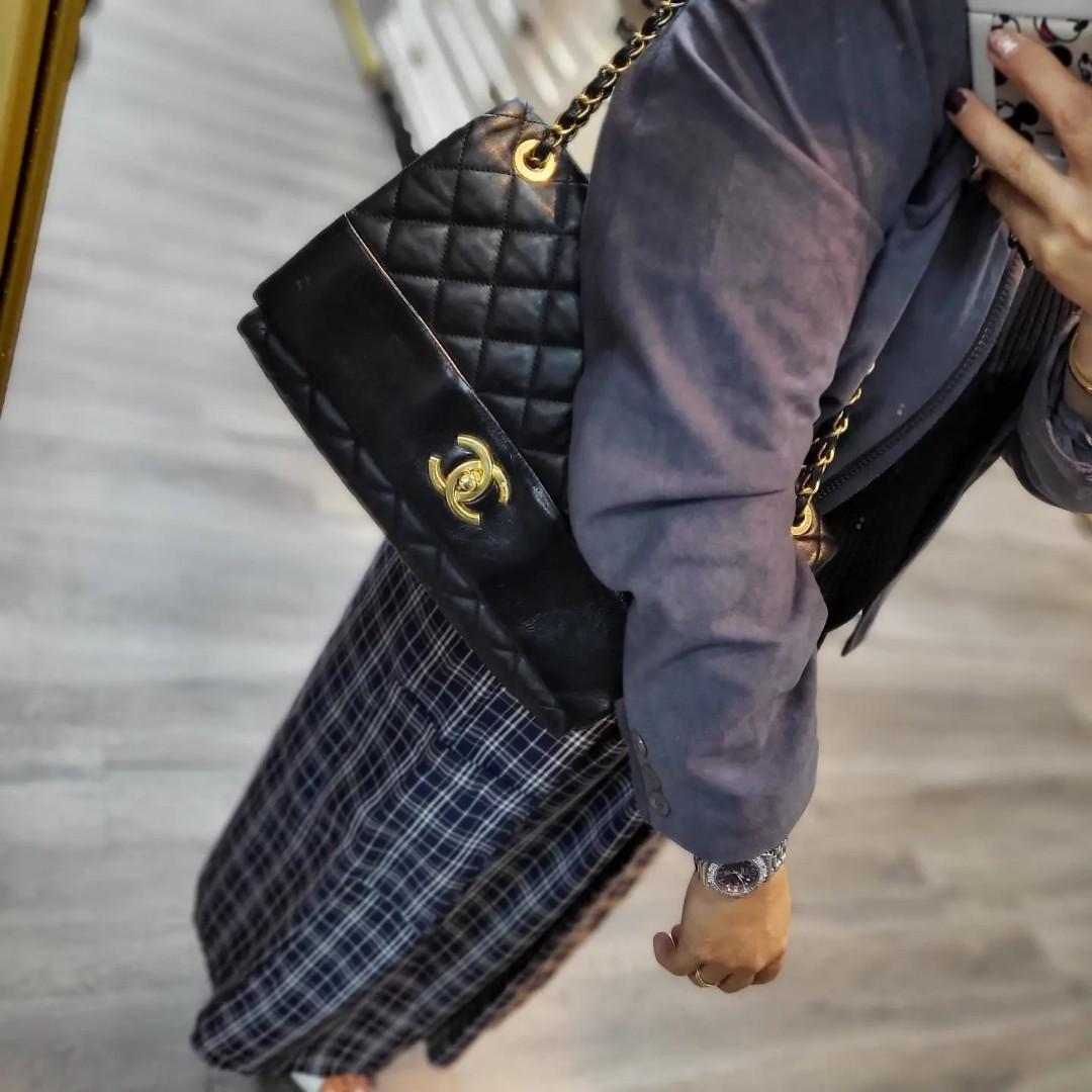 Chanel Soft Elegance Jumbo Flap Bag, Luxury, Bags & Wallets on Carousell