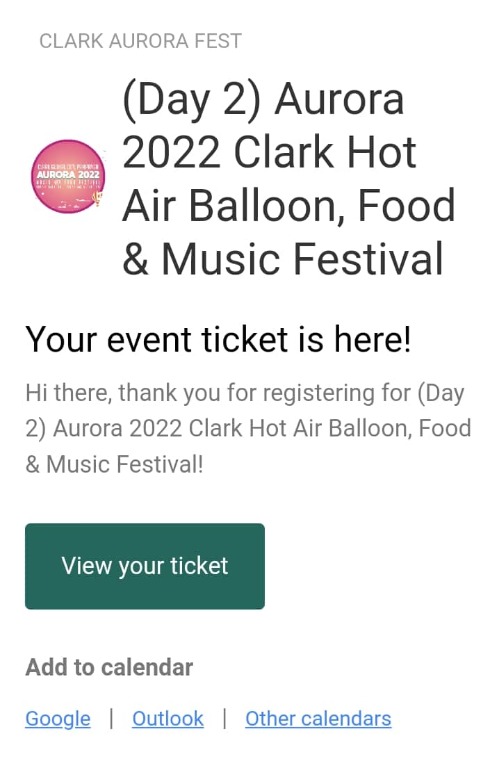 Clark Aurora Fest Day 2 Tickets (GEN AD.), Tickets & Vouchers, Event