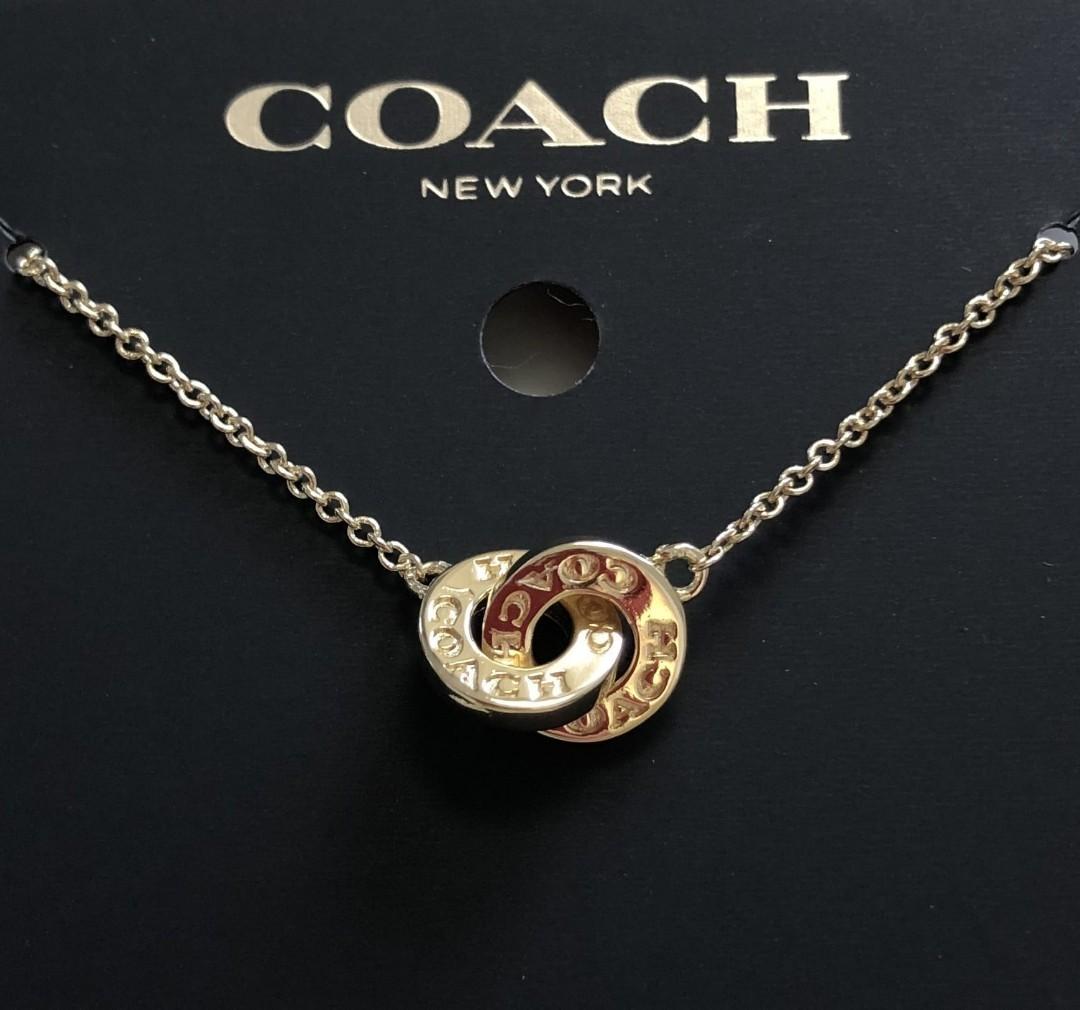 Coach open circle necklace top