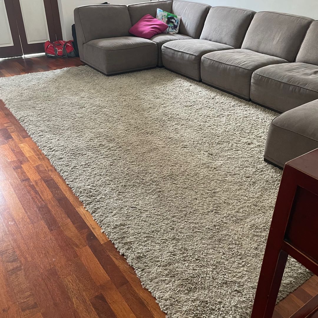 90 off Crate & Barrel luxury shaggy Carpet massive, Furniture & Home