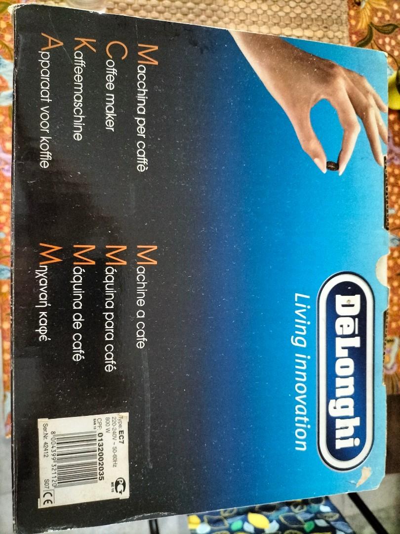 DeLonghi EC7 steam coffee maker, TV & Home Appliances, Kitchen