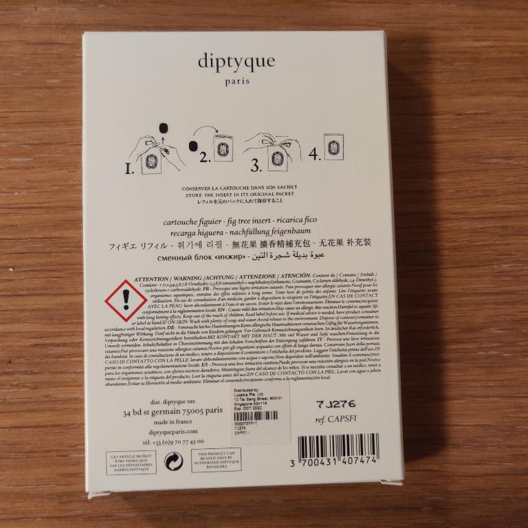 Diptyque Insert for Diffuser, Furniture & Home Living, Home Fragrance ...