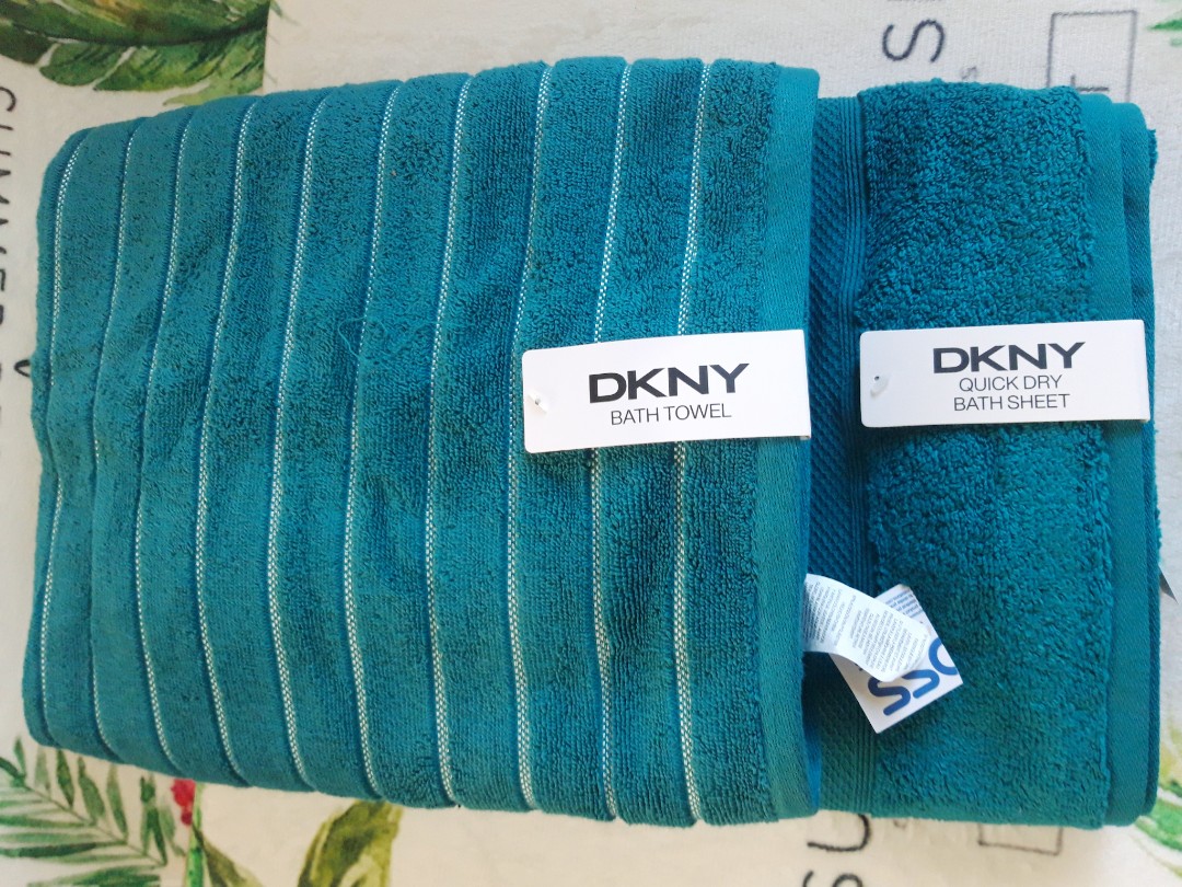 Dkny towel, Furniture & Home Living, Bedding & Towels on Carousell