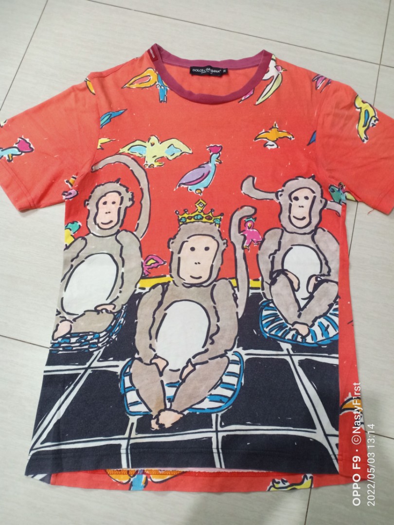 Dolce and gabbana hotsell monkey t shirt