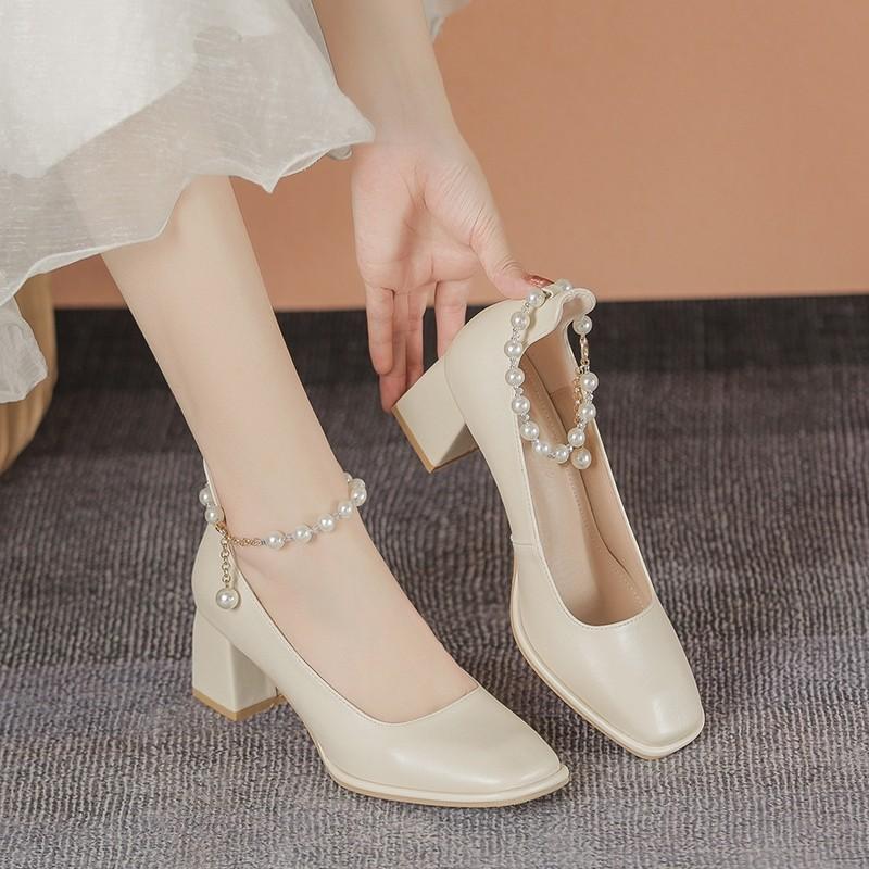 Free Shipping Fairy Style Ins Style Elegant Pearl Beads Women