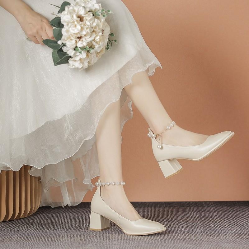 Free Shipping Fairy Style Ins Style Elegant Pearl Beads Women