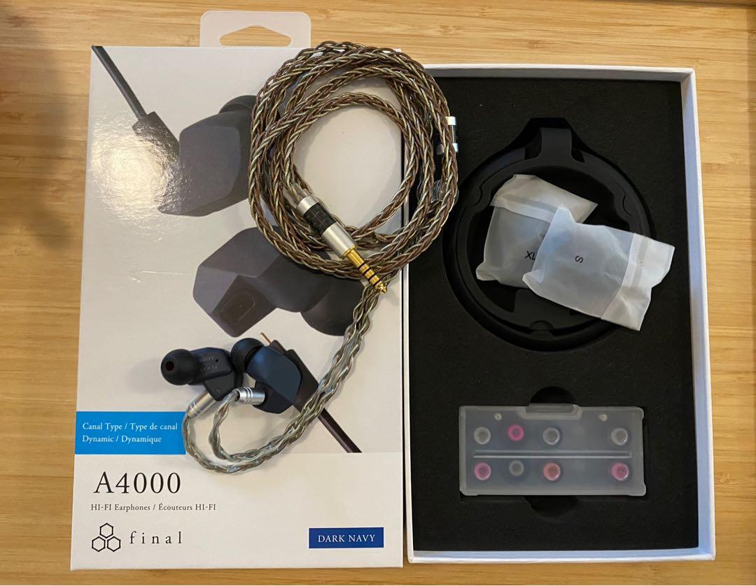 Final a4000 DARK NAVY Yongse バランスケーブル