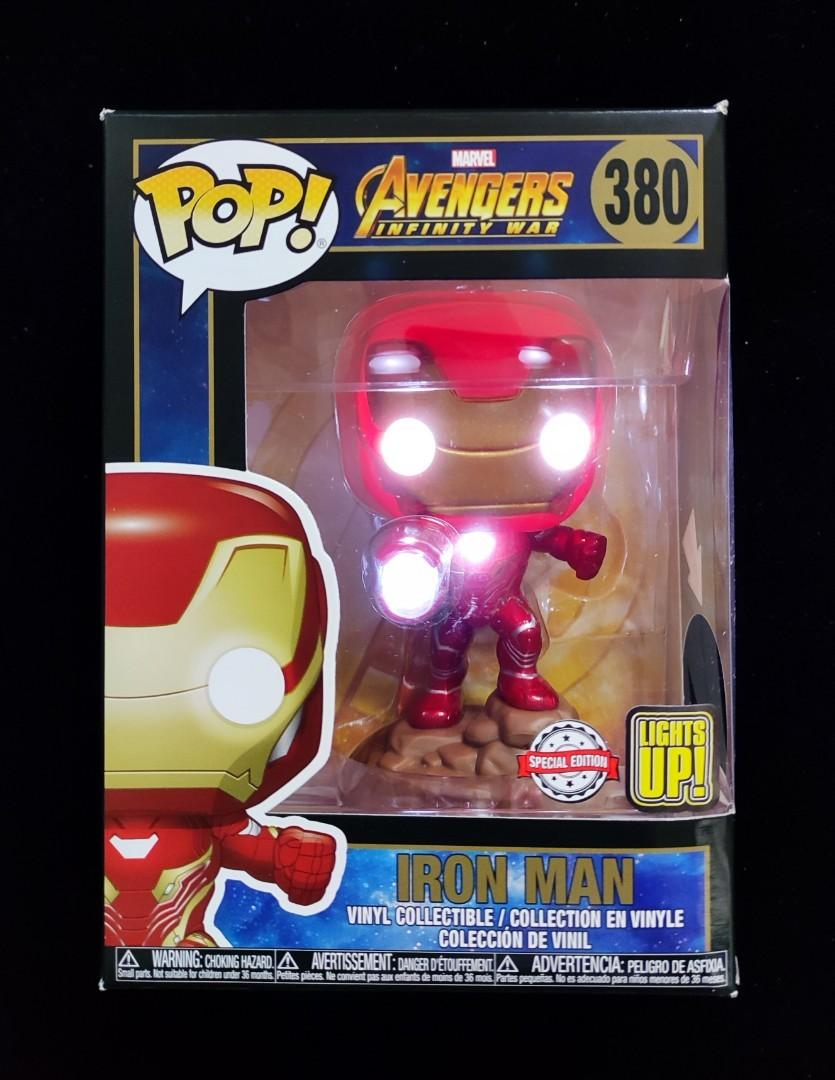 Funko Pop Marvel Avengers Infinity War Iron Man Light up 380
